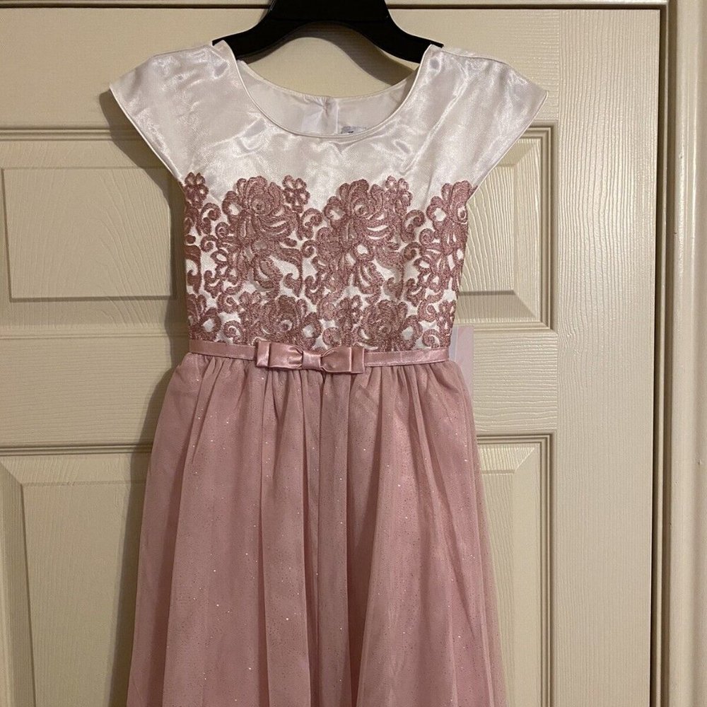 ona Michelle Holiday Dress, Pink, Size 8